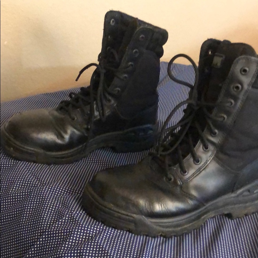 Boots, Magnum Steel toe, Black,Sz 7, Lace Up